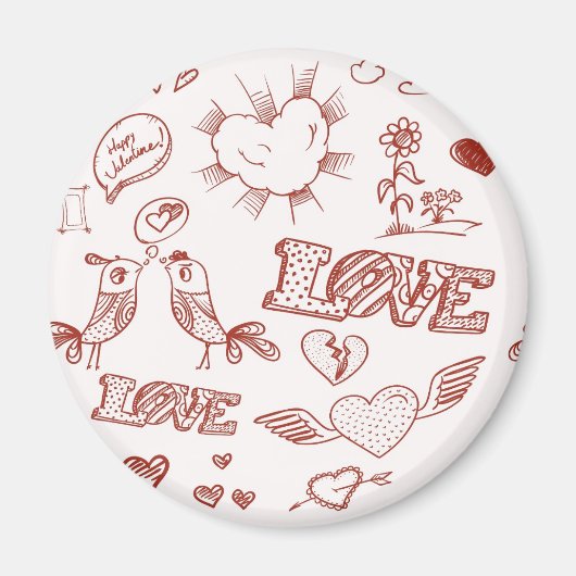 Happy Valentine's Day Magneet (Voorkant)