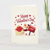 Happy Valentines Day Mailbox Card Kaart (Voorkant)