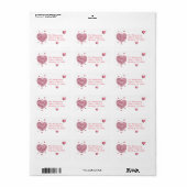 Happy Valentine's Day Mailing Return Labels (Full Sheet)