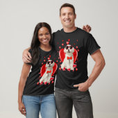 Happy Valentines Day Maltese   Dog  V Day T-shirt (Unisex)