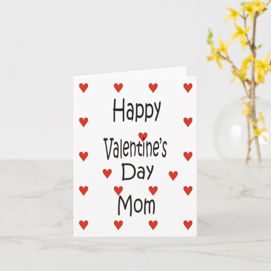 Happy Valentine's Day Mam Kaart (Gele Bloem)