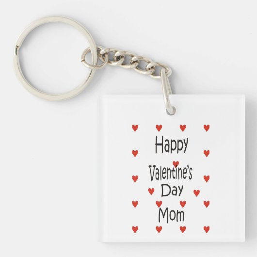 Happy Valentine's Day Mam Sleutelhanger (voorkant)