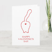 HAPPY VALENTINE'S DAY ME & My Cat Feestdagen Kaart (Voorkant)