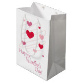 "HAPPY VALENTINE'S DAY" MEDIUM CADEAUZAKJE (Voorkant Gekanteld)