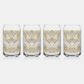 Happy Valentine's Day, Modern, Elegant Luxury  Blikvorm Glas (Links)