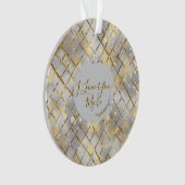 Happy Valentine's Day, Modern, Elegant Luxury  Ornament (voorkant)