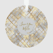 Happy Valentine's Day, Modern, Elegant Luxury  Ornament (achterkant)