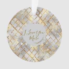 Happy Valentine's Day, Modern, Elegant Luxury  Ornament