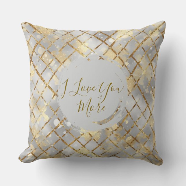 Happy Valentine's Day, Modern, Elegant Luxury Thro Kussen (Voorkant)