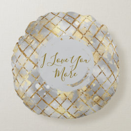 Happy Valentine's Day, Modern, Elegant Luxury Thro Rond Kussen