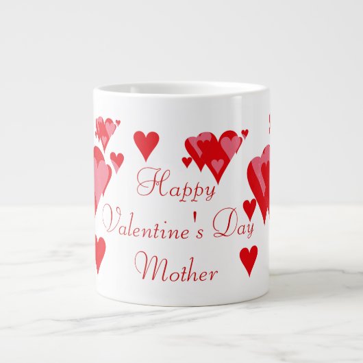 Happy Valentine's Day Moeder Jumbo Mok (Voorkant)