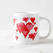 Happy Valentine's Day Moeder Jumbo Mok (Rechts)