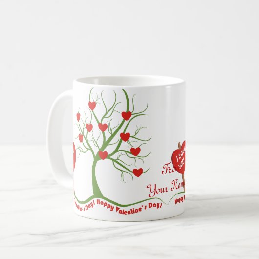Happy Valentine's Day Mok (Voorkant links)
