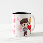 Happy Valentine's Day Mok Design - Liefde in elke (Voorkant rechts)