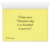 HAPPY VALENTINES DAY MOM-kaart (Binenzijde Horizontaal (Onderkant))