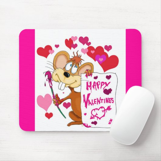 Happy Valentines Day muis Muismat (Met muis)