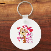 Happy Valentines Day muis Sleutelhanger (Voorkant)