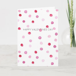 Happy Valentines Day MY LOVE Pink Polka Dots Sweet Kaart