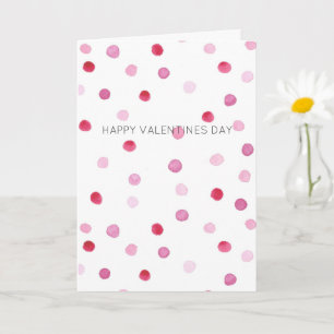 Happy Valentines Day MY LOVE Pink Polka Dots Sweet Kaart