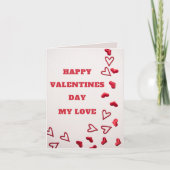 Happy Valentines Day my Love Wenskaart Kaart (Voorkant)