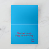 Happy Valentine's Day My Son Lion-thema Kaart (Binnen)