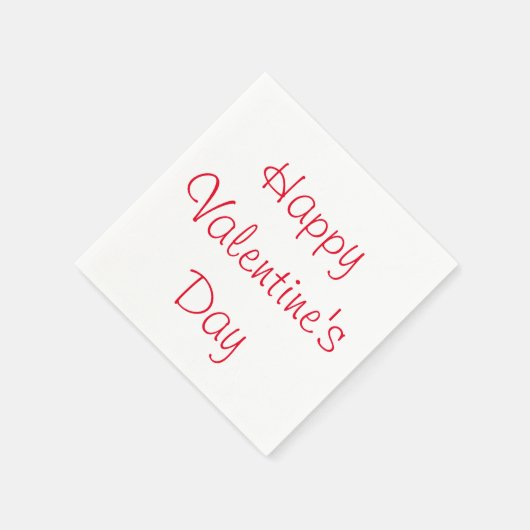 Happy Valentine's Day Napkins Servetten (Hoek)