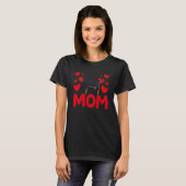 Happy Valentine's Day Nigerian Dwarf Goat Mom Moth T-shirt (Voorkant volledig)