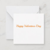 Happy Valentines Day Notitiekaartje (Achterkant)