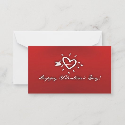 Happy Valentine's Day Notitiekaartje (Voorkant)