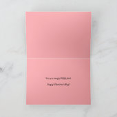 Happy Valentines Day Oranje Tabby Cat Feestdagen Kaart (Binnen)