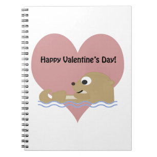 Happy Valentines Day Otter Notitieboek