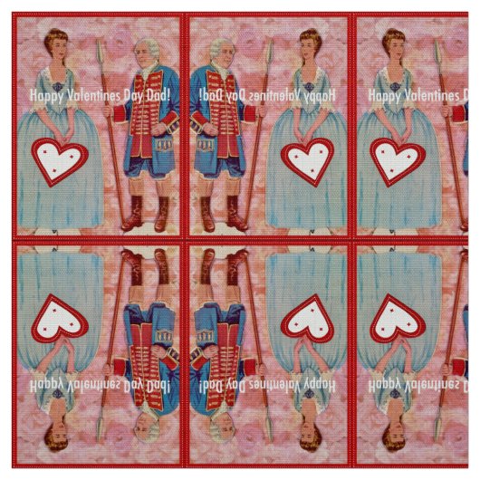 Happy Valentines Day Pap Stof (Swatch)