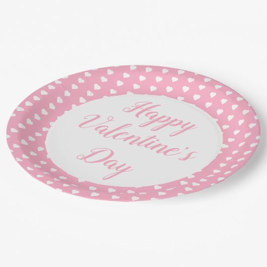 Happy Valentine's Day Paper-Bord Papieren Bordje (Gekanteld)