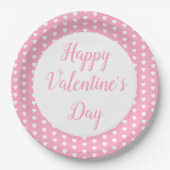 Happy Valentine's Day Paper-Bord Papieren Bordje (Voorkant)