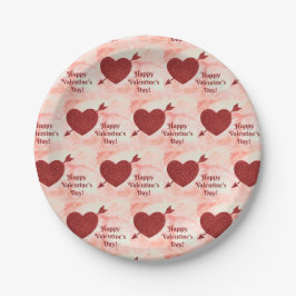 Happy Valentine's Day Paper-borden Papieren Bordje