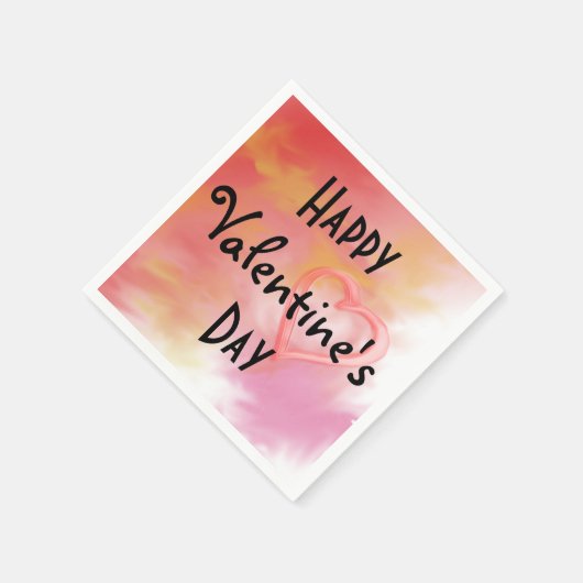 Happy Valentine's Day Paper Napkins Servetten (Hoek)