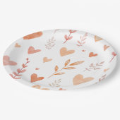 Happy Valentine's Day Papieren Bordje (Gekanteld)