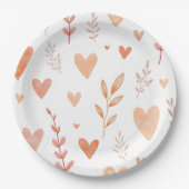 Happy Valentine's Day Papieren Bordje (Voorkant)