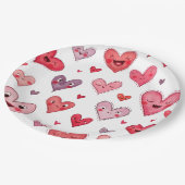 Happy Valentine's Day Papieren Bordje (Gekanteld)