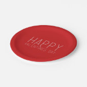 Happy Valentine's Day Papieren Bordje (Gekanteld)