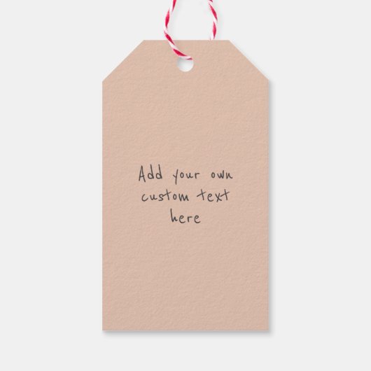 Happy Valentine's Day Peach Lace Heart Cadeaulabel (Achterkant)