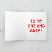 "HAPPY VALENTINE'S DAY" PENGUIN FEESTDAGEN KAART (Binnen)