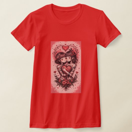 Happy Valentine's Day Personalized Gift T-shirt (Laagn)