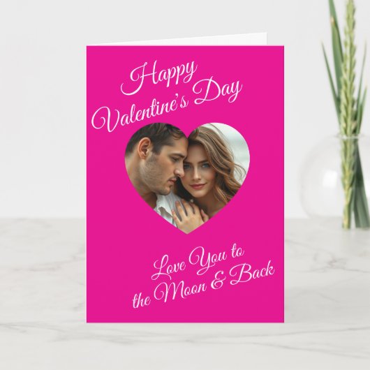 Happy Valentine's Day | Personalized Photo Kaart (Voorkant)