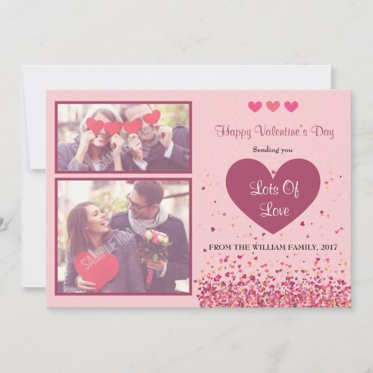 Happy Valentine's Day Photo Card Feestdagenkaart (Voorkant)