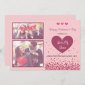 Happy Valentine's Day Photo Card Feestdagenkaart (Voorkant / Achterkant)