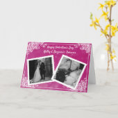 Happy Valentine's Day Photo Card Kaart (Gele Bloem)