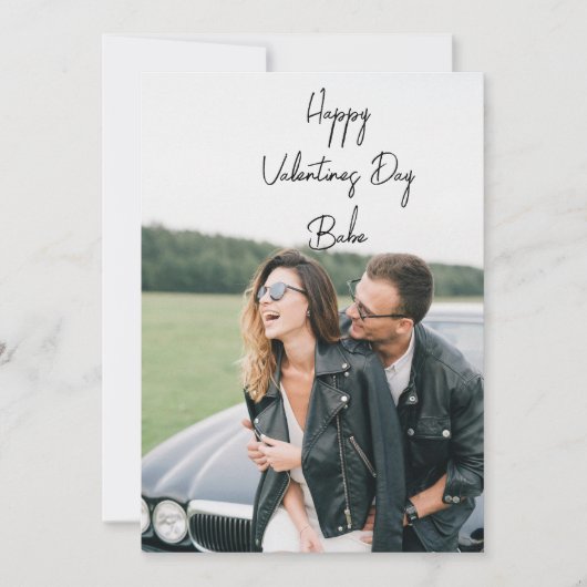 Happy Valentines Day Photo Feestdagenkaart (Voorkant)