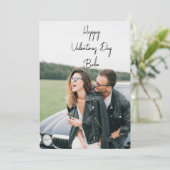 Happy Valentines Day Photo Feestdagenkaart (Staand voorkant)