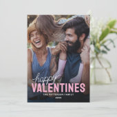 Happy Valentines Day Photo Feestdagenkaart (Staand voorkant)